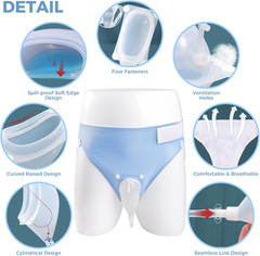 Wearable Urine Collection Bag Condom Catheters for Men, Reusable Portable Wearab