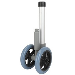 Walker Wheels Flexible Height Replacement Walker Feet Caster with Brake Wheel
