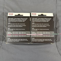 2 PACK ~ CVS Health Knee Support Sleeves Mild Compression Size Large NEW!!!