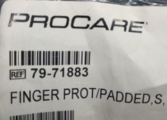 (Lot of 6) ProCare – Global Finger Protectors Finger Protector, Padded, Size S