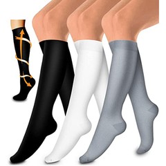 6 Pairs Compression Socks Women – Medical Mobility 15-20mmhg For Men S/M L/Xl