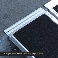 Titan Ramps 8ft Aluminum Multi-Fold Wheelchair Ramp 600 lb 29in Wide