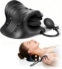 Neck Stretcher Inflatable Air Traction Device Cervical Pain Relief Pillow
