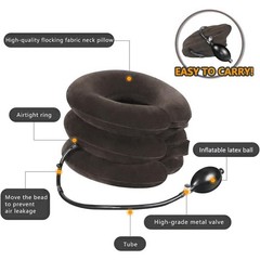 Cervical Neck Traction Device for Instant Pain Relief – Classic Gray