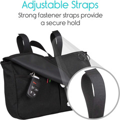 Wheelchair Carry Bag – Arm Rest Pouch for Rollator, Walkers, Power Wheel Chairs