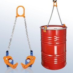 FAHKNS Chain Drum Lifter 2000lbs/1T Oil Barrel Clamp Material 2200lb