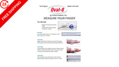 3-Point Products Oval-8 Finger Splints, Sizes 6, 7, 3 Piece Assortment, Beige