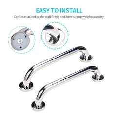2PCS Stainless Steel Grab Bar Handicap Shower Tub Handle Support Bathroom Safety