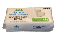 Secure Personal Care Products Booster Pads Ultra SP1900 Bladder Control 20 Ct.
