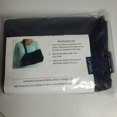 New In Package, Bilateral Lightweight Arm, Shoulder, Forearm, Elbow Sling, Black