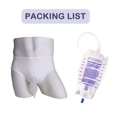 Urinal Reusable Male Urinal Pee Bag Portable Wearable Men’s Urinal Collector M