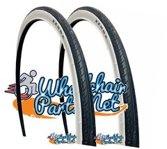 Kenda 24″ x 1″ Pneumatic Wheelchair Tires. Set of 2