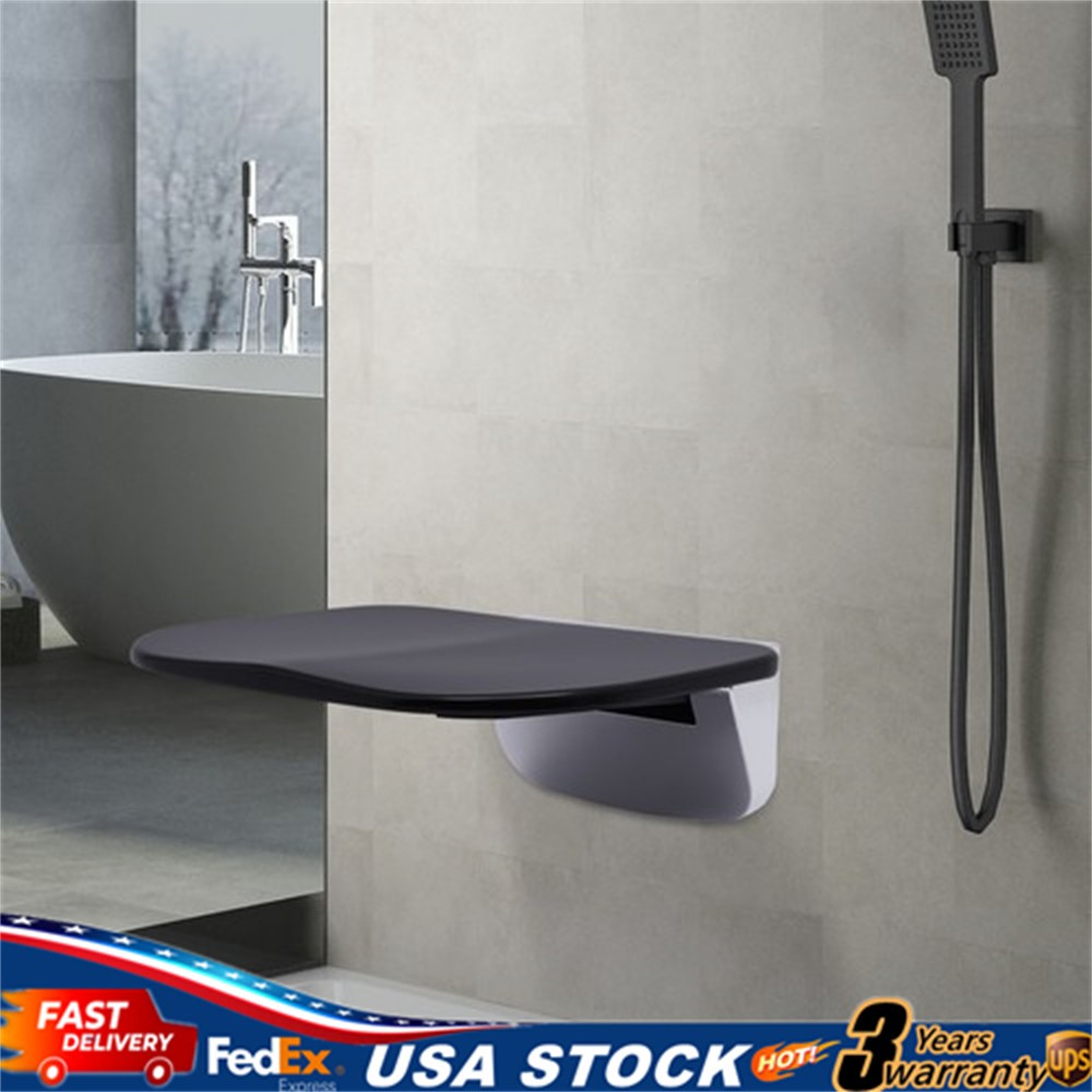 Foldable Shower Seat Wall Mounted Bench Bathroom Shower Chair Stool 440lbs