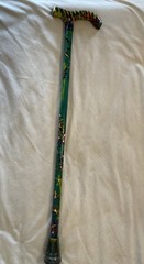 Custom Walking Cane for Men Hand-Painted By Disabled Veteran