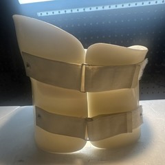 Rigid TLSO Back Brace Clamshell Torso Spine Support Adjustable Adult