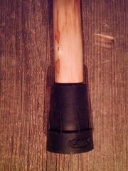 walking stick Buffalo Horn handle stainless steel collar maple shaft MADE IN USA