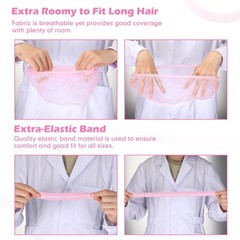2000 Pcs Disposable Hair Nets Bulk 21 Inch Non Woven Bouffant Caps for Food S…