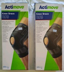 X2 Actimove Knee Brace Wrap Around, Simple Hinges, Condyle Pads XL Black NIB Lot