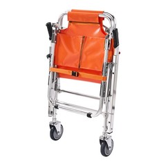 EMS Folding Stair Chair 350lb, Aluminum Alloy w/ 600D Mesh Seat & Back