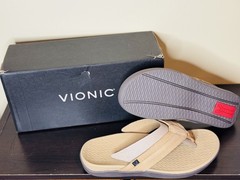 New Vionic Tide II Orthotic Sandals Men, Size 10 Plantar Fasciitis Arch Support