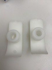Pair Drive Brand White Glide Ski Plastic Add On To 1″ Folding Walkers