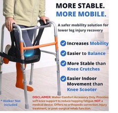Knee Sling for Walker, Adjustable Cushioned Knee Support for Non Weight Beari…