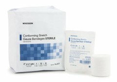 McKesson Conforming Bandage Poly Blend 2in X 4.1yd Roll Sterile 1 Count