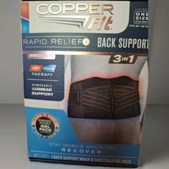 Copper Fit Rapid Relief Back Support Hot And Cold Therapy