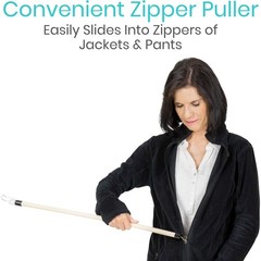 27“ Dressing Stick for Elderly, with Zipper Pants Puller & Sock Remover Tool