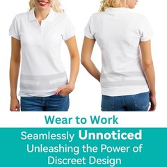 Lightweight Back Brace for Lower Pain Under Clothes – Medium, black