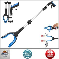 36 Inch Foldable Grabber Reacher Tool Anti-Slip 360° Rotating Jaw Magnetic Tip