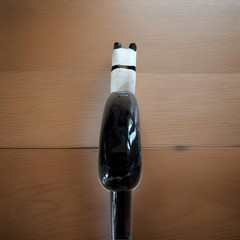 Decorative Panda Bear Walking Cane Hand Painted Bamboo Motif Brown Collector Stk