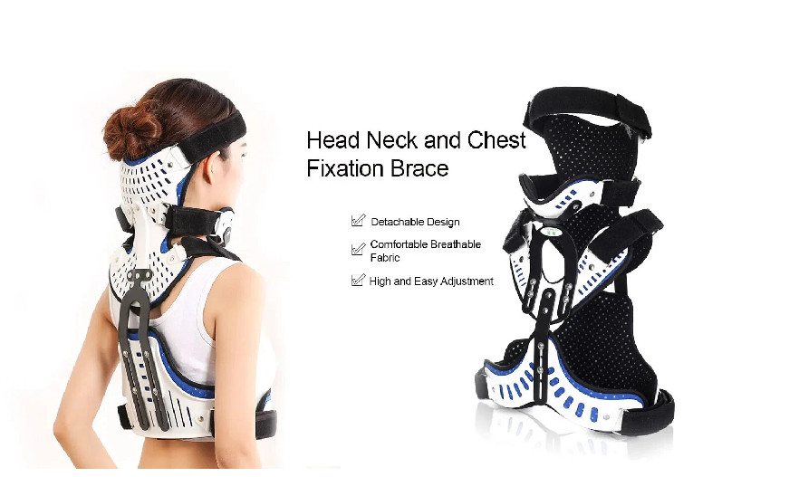 Adjustable Cervical Thoracic Orthosis Head Chest Neck Fixed Brace CTO Brace