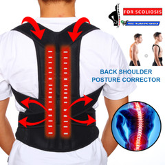Magnetic Back Posture Corrector Shoulder Straightener Brace Neck Spine Support