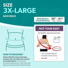 Braceability plus Size 3XL Bariatric Back Brace – XXXL Big and Tall Lumbar Suppo