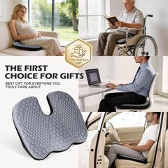 Non-Slip U-Shaped Memory Foam Seat Cushion for Office and Car – Ultimate Comfort