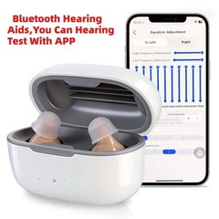 Bluetooth Phone App Rechargeable Hearing Aids For Seniors HearingTest OTC
