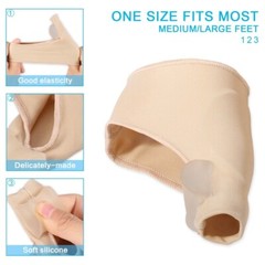 2Pcs Big Toe Bunion Corrector Splint Straightener Foot Pain Relief Hallux Valgus