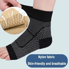 2 Pairs Compression Socks Plantar Fasciitis Arch Ankle Running Support Men Women