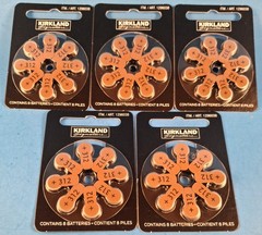 40ct Kirkland Signature Hearing Aid Batteries #312 Zinc Air☆Long Lasting!☆NEW☆