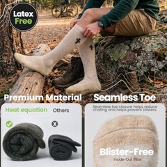 Alpaca Compression Socks for Men & Women, 15 Small-Medium (1pairs)-light Beige