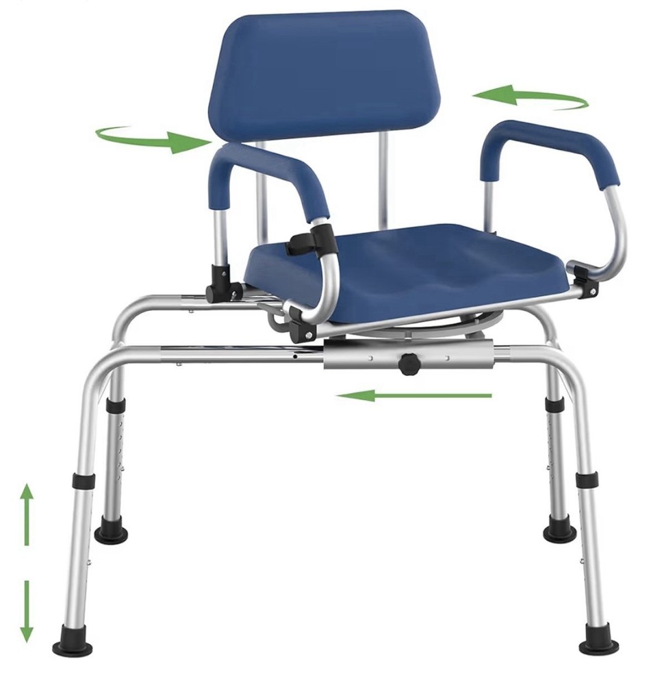 Loyoda Swivel and Glide Bath Chair – Seniors and Those With Limited Mobility.