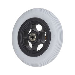 6in Electric Wheelchair Wheel Noiseless Aluminum Alloy Hub Rubber Inflatable BEA