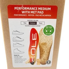 SOLE Performance Medium Orthotic Insoles Men 8 Women 10 Heat Moldable