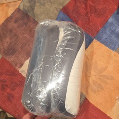 Memory Foam Knee Pillow Leg Support Bed Positioner, Removable Cover Gray White