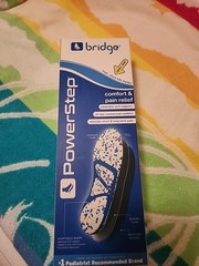 Bridge PowerStep Adaptable Arch Support Shoe Inserts Trim To Fit