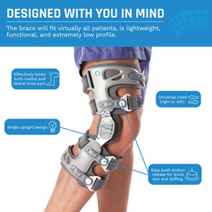 Game Changer Unloader Knee Brace for Arthritis Pain Relief – Right Leg Support