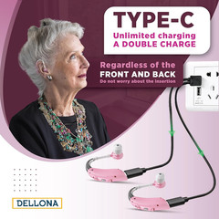 Hearing Aids for Seniors Rechargeable with Noise Reduction 4 Modes for Severe