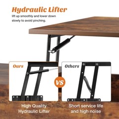 Sweetcrispy Lift Top Coffee Tables For Living Room Small Rising Wooden Center
