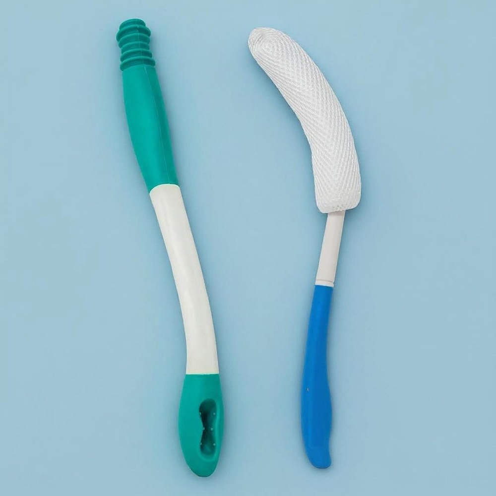 Extended Reach Kit for Limited Mobility – Long Handle Bath Brush & Blue